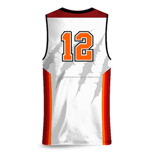 Ensemble d'uniformes de basketball personnalisés pour garçons, maillot sans manches à col en V et short, en polyester à séchage rapide, vêtements de sport d'équipe, vente en gros - Product Image 4