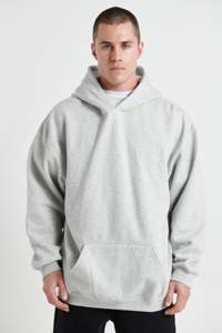 เสื้อฮู้ดดี้โอเวอร์ไซส์สำหรับผู้ชาย ผ้าฝ้ายฟลีซ 100% มีกระเป๋า ระบายอากาศได้ดี สไตล์สตรีทแวร์ สำหรับฤดูหนาว - Product Image 2