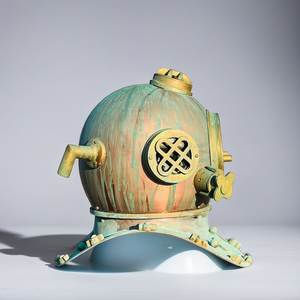 Réplica del Casco de Buceo Mark V de la Marina de los Estados Unidos, Hecho a Mano, Decoración Náutica Coleccionable Vintage para el Hogar u Oficina - Product Image 4