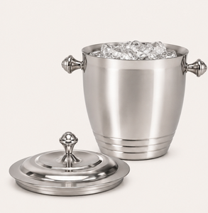 Deluxe Quality Stainless Steel <b>Ice</b> <b>Bucket</b> <b>with</b> <b>Lid</b> and Handles Metal Wine Champagne Cooler Chiller for Hotel Bar Supplies - Product Image 3