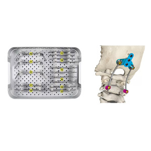 Système de fixation orthopédique pour implants vertébraux en alliage de titane : vis, tiges, crochets, connecteurs, système de fixation pédiaculaire - Product Image 5