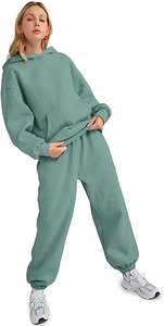 Ensembles de survêtements 2 pièces pour femmes, avec sweat à capuche et pantalon, grandes tailles, mode automne, pour l'aéroport et les voyages - Product Image 2