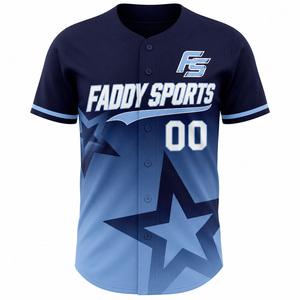 Maillot de baseball personnalisé par sublimation, entièrement boutonné, respirant, uniforme d'équipe sportive, pour hommes et jeunes, chemise de baseball personnalisée, vente en gros - Product Image 1