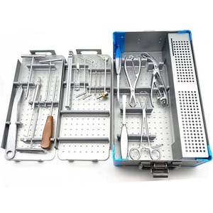 Ensemble d'instruments chirurgicaux pour petits fragments en acier inoxydable, manuels, de haute qualité, certifiés CE ISO Classe I, pour membres supérieurs - Product Image 1