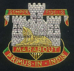SEMPER FIDELIS Patch brodé en dentelle de haute qualité, à coudre, badge en tissu circulaire, design de luxe pour vêtement - Product Image 6