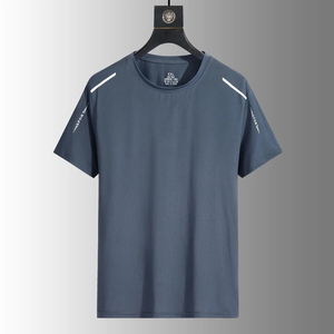 เสื้อยืดลำลองผู้ชาย ย้อมเส้นด้าย แห้งเร็ว ระบายอากาศดี กันยับ เป็นมิตรกับสิ่งแวดล้อม เหมาะสำหรับวิ่ง เดินป่า ตกปลา กีฬากลางแจ้ง เนื้อผ้านุ่ม - Product Image 2