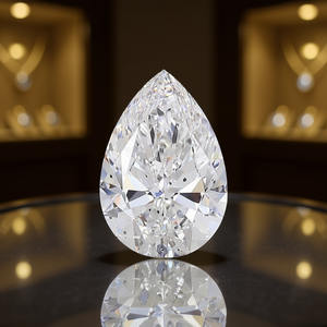 Diamant en vrac de qualité supérieure, cultivé en laboratoire, certifié IGI, 15,51 carats, taille poire, pureté SI2, gravé au laser, pour la fabrication de bijoux - Product Image 3