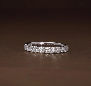 Anillo de Compromiso Vintage de Plata de Ley 925 con Diamante Certificado por IGI para Aniversario y Boda - Product Image 1