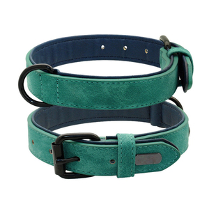 Eco-Friendly <b>Dog</b> Collar Custom Made Unique Color Leather Material Square Pin Buckle <b>Dogs</b> Leather Collar At Competitive Rates - Product Image 6
