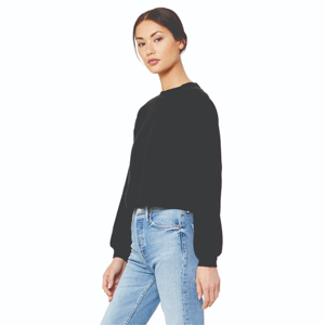 Customized Women's Crew Neck Sweatshirt New Design French Terry with Embroidered Logo Street Wear Hoodies with 3D Pattern - Product Image 2