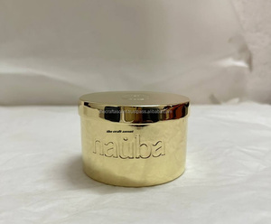 Vente en gros de pots à bougies miniatures de luxe en laiton de haute qualité, couvercle poli, fabrication artisanale, résistant à la chaleur, écologique, décoration intérieure, métal vide - Product Image 3