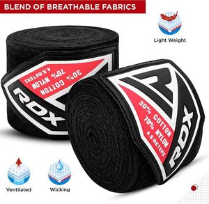 Vendas de Boxeo Personalizadas con Logotipo, de Algodón Ajustable, Impresas, Elásticas, Estilo Mexicano, para Gimnasio, Venta al Por Mayor, 180 - Product Image 3