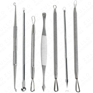 Juego de 7 Extractores de Puntos Negros y Espinillas de Grado Médico, Acero Inoxidable de Precisión, Kit de Agujas Faciales para el Acné - Product Image 4
