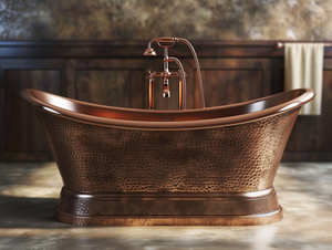 Bañera de cobre de tamaño personalizado hecha a pedido, bañera de cobre personalizada. - Product Image 3