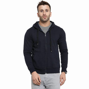Sweat à capuche pour homme, tendance streetwear, patchwork bicolore, molleton de coton 330g, coupe classique, coupe-vent, respirant, avec poche - Product Image 3