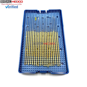 Kit de micro-dissection droit avec support, 19 pièces, ensemble d'instruments chirurgicaux professionnels, dissection de haute précision en acier inoxydable - Product Image 4
