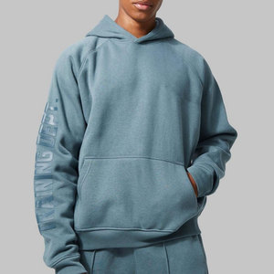 Ensemble de survêtement vintage tendance à capuche 100% coton pour homme, manches longues, streetwear - Product Image 5