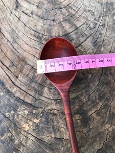 Ensemble de cuillères de cuisine en bois naturel artisanal de qualité supérieure, manche long, bois massif, pour servir, mélanger, remuer, ustensiles de cuisine pour la maison - Product Image 5