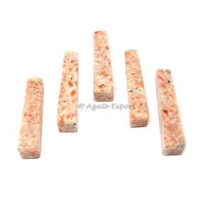 Taille personnalisée Pierre Naturelle Orange Sunstone Point Obélisque Poli Sculpté À La Main Tours De Sunstone Pour La Guérison Et La Décoration - Product Image 1