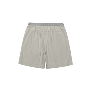 Pantalones Cortos Bermuda de Secado Rápido para Hombre, Color Sólido, Cintura Media, con Cordón, Estilo Casual, con Bolsillos, Gris - Product Image 4