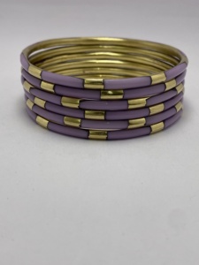 Brass Resin Stylish Orange Fashion <b>Bangle</b> Unique Gift for Women Bohemian Brass <b>Bangles</b> be <b>loved</b> one Handcrafted - Product Image 4