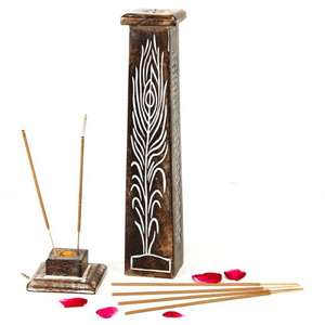 Brûleur d'encens en bois de qualité supérieure, design élégant, idéal pour la décoration intérieure et la table, support décoratif pour encens en promotion - Product Image 1