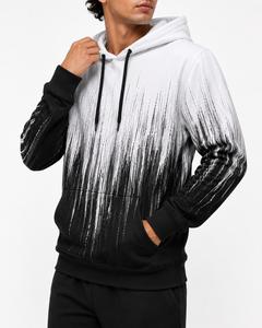 Sudadera con Capucha para Hombre, Color Degradado, Corte Regular, Deportiva, Casual, con Estampado por Sublimación, Bolsillo, Tejido de Punto, 100% Algodón, Ecológica - Product Image 5