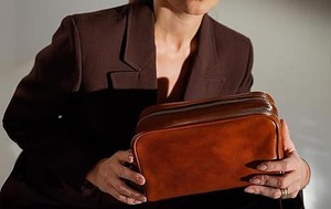 Trousse de Toilette en Cuir Véritable pour Hommes et Femmes, Pochette de Voyage Zippée pour Cosmétiques et Maquillage, Vente en Gros - Product Image 5