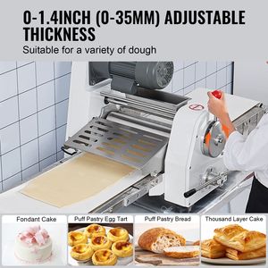 Commercial Electric <b>Dough</b> Sheeter <b>Machine</b> 15.7-Inch Reversible Puff Pastry & Fondant <b>Roller</b> 0-1.4\" Adj - Product Image 3