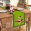 Runner da Tavola Natalizio 13x72 Pollici, Decorazioni Festive per l'Inverno e le Feste, Complemento per Tavolo da Cucina e Sala da Pranzo - Product Image 3