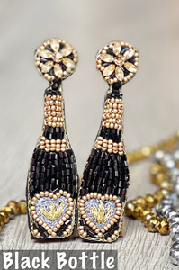 แชมเปญขวดเมล็ดลูกปัดต่างหูแบบห้อยโบฮีเมียนดอกไม้แบบโบฮีเมียนสำหรับงานเลี้ยงเจ้าสาวการเฉลิมฉลองเทศกาลของขวัญแฟชั่นทันสมัย - Product Image 2