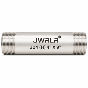 Conector de Tubería de Acero Inoxidable 304 de Precisión, 4 Pulgadas de Diámetro, 9 Pulgadas de Largo, Rosca Macho, Extensión para Plomería - Product Image 1