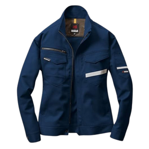 SOLDES Veste de travail en sergé extensible nylon/coton Burtle 9071R, style vêtement de travail, réfléchissante, durable, vêtement d'extérieur industriel, directement du Japon - Product Image 3