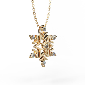 Luxury Gold Plated Letter D Pendant <b>Necklace</b> With Topaz Stones Channel Set Box Chain Unisex Everyday Wear - Product Image 2