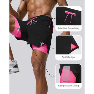 Pantalones Cortos Deportivos de Felpa Francesa 100% Algodón de Alta Calidad para Hombre, Logotipo Personalizado, Ropa Casual Urbana, Hip Hop, Unisex - Product Image 3