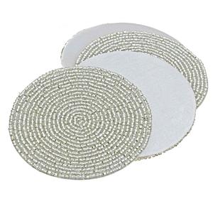 Posavasos Bordado a Mano de Estilo Bohemio con Cuentas, Diseño Excelente, 5mm de Grosor, Duradero, para Uso en Hogar u Hotel, Color Personalizable - Product Image 2