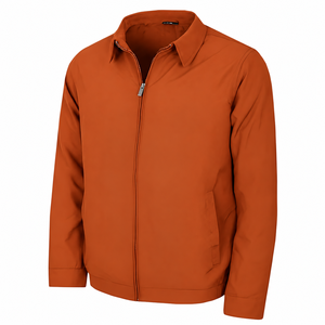 Veste décontractée noire pour homme MKB Premium, fermeture éclair, légère, manches longues, coupe-vent avec poches latérales pour le printemps et l'automne - Product Image 4