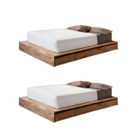 Cama de Madera de Diseño de Lujo, Súper Cómoda, de Alta Calidad, Material Ecológico, Orientada a la Exportación, Personalizada, de Indonesia, Venta al Por Mayor