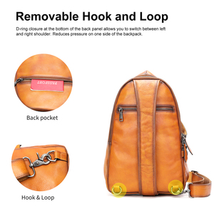 Bolso Bandolera de Piel Auténtica para Hombre, Estilo Vintage, Impermeable, para Viaje, con Opciones Personalizables - Product Image 5