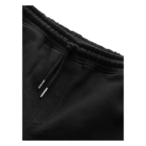Men's Solid Black Bermuda Shorts Cotton Casual Elastic Waist Mid Rise With Pockets Breathable Knitted Style - Product Image 6