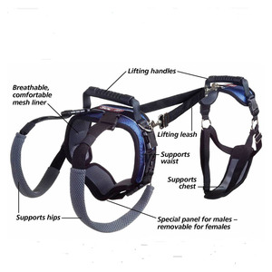 Arnés de Elevación para Perros de Cuerpo Completo, Soporte de Cadera para Mascotas Discapacitadas, Transpirable, Ajustable, para Rehabilitación, Venta al por Mayor - Product Image 2