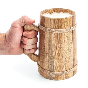 Taza de madera hecha a mano para beber café y té, taza de madera natural con acabado suave, taza ecológica para café caliente. - Product Image 6