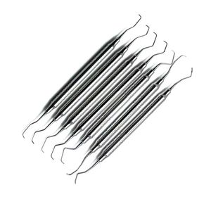 Curetas Dentales Manuales de Acero Inoxidable, Instrumento Profesional para Raspado de Raíces, Limpieza y Terapia Periodontal, Certificado CE - Product Image 4
