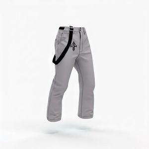 Pantalon de ski pour homme personnalisé, en polyester 100 %, teint uni, imperméable 10 000 mm, isolation polaire 240 g, fermeture auto-agrippante - Product Image 3
