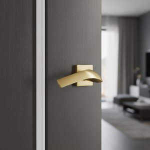 Heavy Duty Solid Brass Door <b>Handle</b> Lever Set with Mortise <b>Lock</b> | Luxury Interior Door Hardware for Home, Hotel & Office Doors - Product Image 2