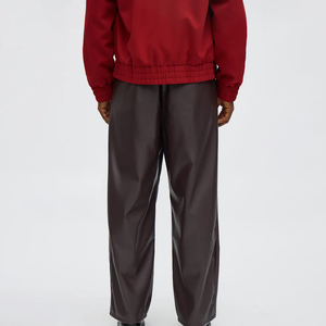 กางเกงหนังผู้ชายคุณภาพดีราคาถูก จำนวนมาก เอวสูง สไตล์ลำลอง กางเกงหนัง PU ผู้ชาย - Product Image 5