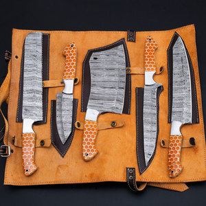 Ensemble de couteaux de cuisine en acier Damas moderne, couteaux de chef professionnels haute performance, lame durable pour la cuisine et l'usage culinaire - Product Image 6