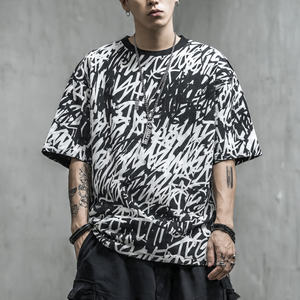 Camiseta Oversize de Sublimación de Alta Calidad para Hombre, Moda Masculina, Hombro Caído, Estampada, Ropa Casual, Camiseta de Sublimación para Hombre - Product Image 3