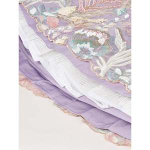 Belle Lavande Paillettes Net Demoiselle D'honneur Lehenga Choli Avec Dupatta - Product Image 3