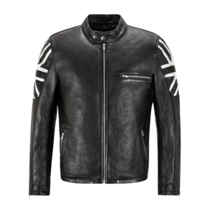 Custom 100% Genuine Napa Leather Cafe Racer <b>Jacket</b> Men's Motorcycle Biker <b>Jacket</b> Wholesale Private Label <b>Jacket</b> Manufacturer - Product Image 6